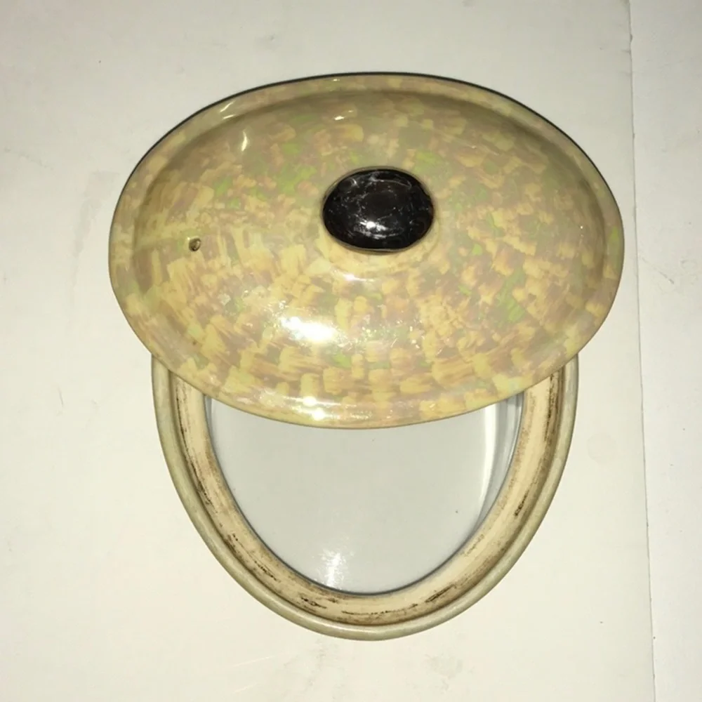 Yellow lidded Royal Rochester 50’s Stoneware Casserole Yellow Opalescent